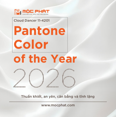 Pantone  2026 Cloud Dancer 11-4201  Xoa Dịu Giữa Những Chộn Rộn Của Thời Đại